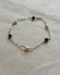 Luna Pearl and Moss Bracelet
